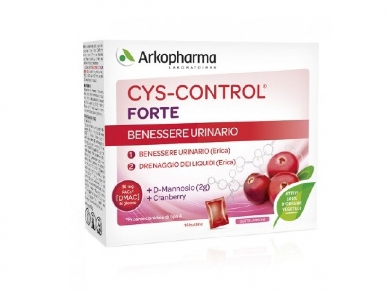 Cys-Control® Forte D-Mannose, Cranberry e Erica 14 Pièces