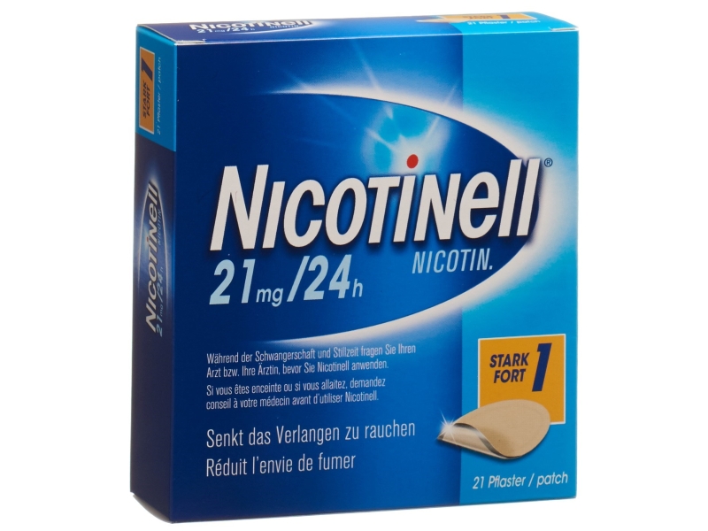 NICOTINELL 1 Fort patch mat 21 mg/24h 21 pièces